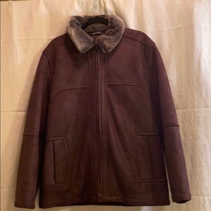 Suede Leather Aviator Jacket by Daniel Hechter